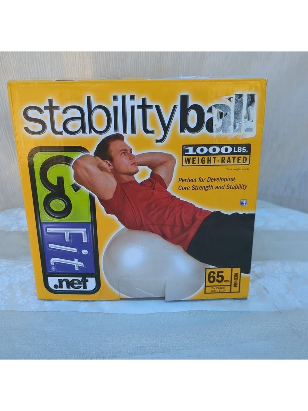 GoFit Core Strength Stability Ball 65cm Medium